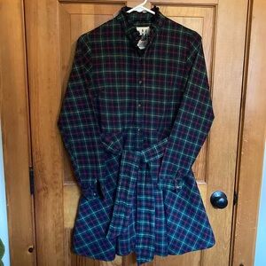 Kiel James Patrick KJP Cozy Cabin Flannel Dress M